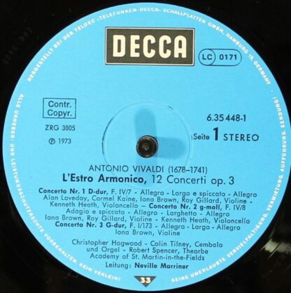 DECCA 6.35448 - Antonio Vivaldi, The Academy Of St. Martin-in-th - Image 5