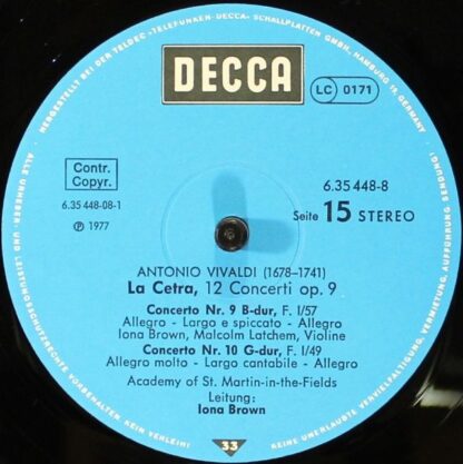 DECCA 6.35448 - Antonio Vivaldi, The Academy Of St. Martin-in-th - Image 19