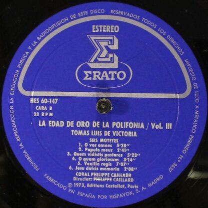 Erato HES 60-145/6/7/8 - Josquin Des Prés, Giovanni Pierluigi da - Image 6