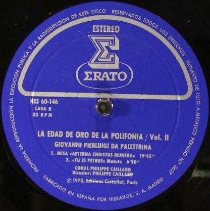 Erato HES 60-145/6/7/8 - Josquin Des Prés, Giovanni Pierluigi da - Image 8