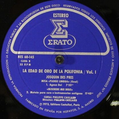 Erato HES 60-145/6/7/8 - Josquin Des Prés, Giovanni Pierluigi da - Image 9