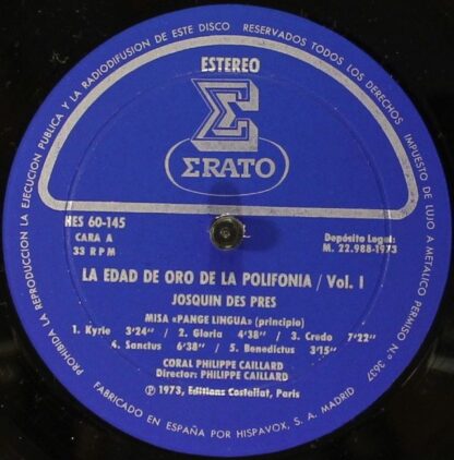 Erato HES 60-145/6/7/8 - Josquin Des Prés, Giovanni Pierluigi da - Image 11