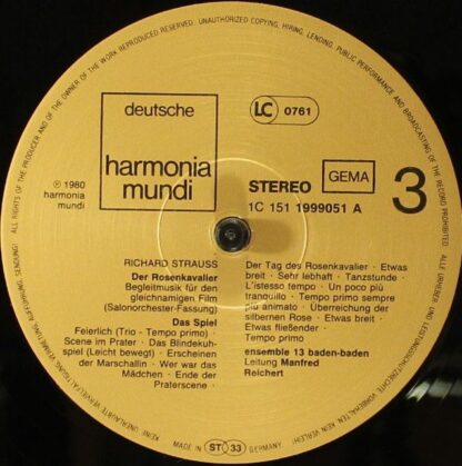 Deutsche Harmonia Mundi 1C 4LP 151 1999043 - Richard Strauss, Ka - Image 7