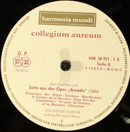 Harmonia Mundi Schallplattengesellschaft HM 30921 XK - Collegium - Image 8