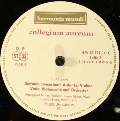 Harmonia Mundi Schallplattengesellschaft HM 30921 XK - Collegium - Image 11