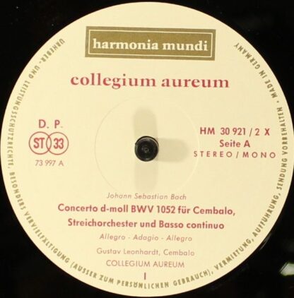 Harmonia Mundi Schallplattengesellschaft HM 30921 XK - Collegium - Image 12