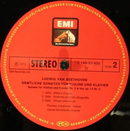 EMI Electrola 1 C 149-02 430/34 - Ludwig van Beethoven, Pinchas - Image 6