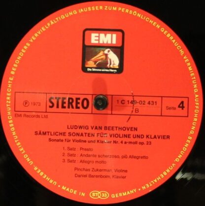 EMI Electrola 1 C 149-02 430/34 - Ludwig van Beethoven, Pinchas - Image 8