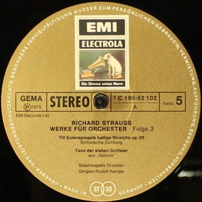 Die Stimme Seines Herrn 1C 195-52100/02 - Richard Strauss, Rudol - Image 9