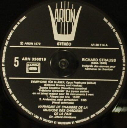 ARION ARN 336019 - Richard Strauss - Intégrale Des Oeuvres Pour - Image 5