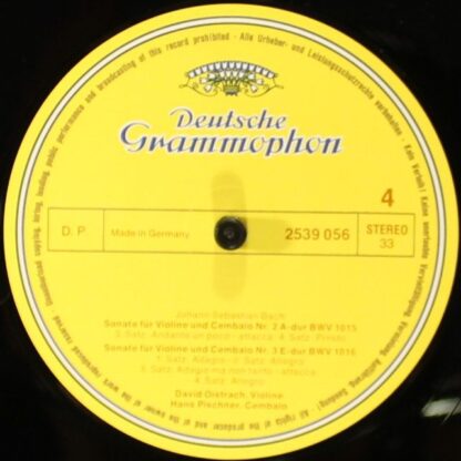 Deutsche Grammophon 413 515-1 - Johann Sebastian Bach, David Ois - Image 6