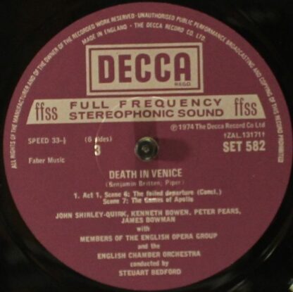 DECCA SET 581-3 - Benjamin Britten - Death In Venice - Image 5