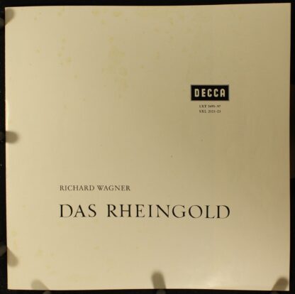 DECCA SXL 2101/03-B - Wiener Philharmoniker, Georg Solti - Das R - Image 3