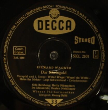 DECCA SXL 2101/03-B - Wiener Philharmoniker, Georg Solti - Das R - Image 10