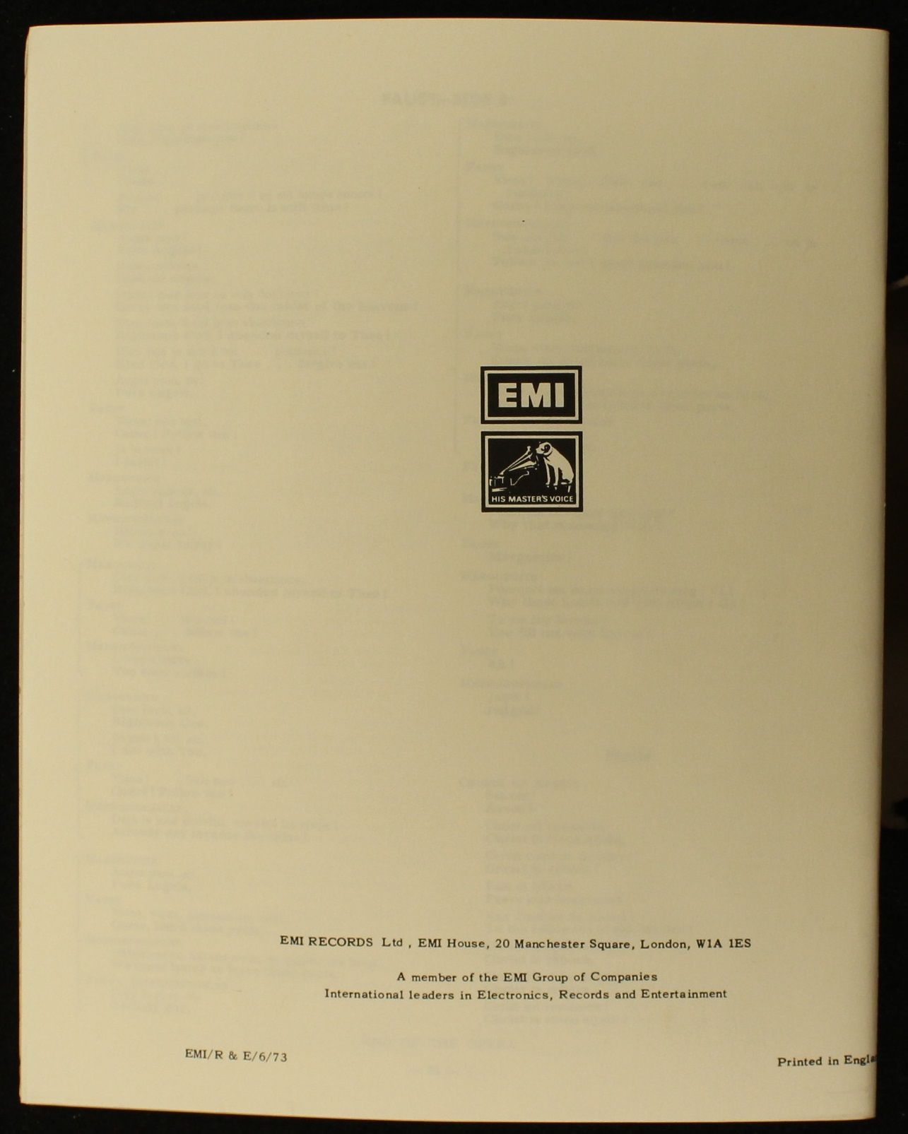 His Master's Voice SLS 816 - Charles Gounod, Victoria De Los Ang - Image 3