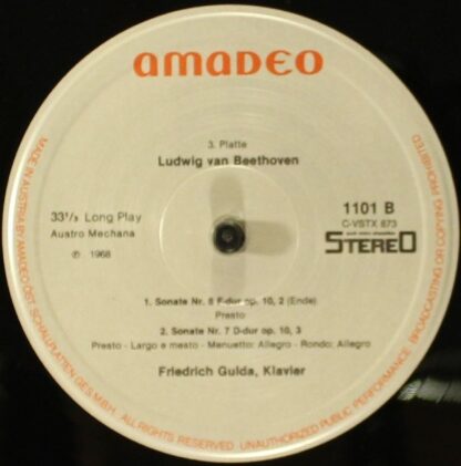 Amadeo AVRS 1101 - Ludwig van Beethoven, Friedrich Gulda - Sämtl - Image 6