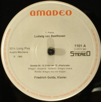 Amadeo AVRS 1101 - Ludwig van Beethoven, Friedrich Gulda - Sämtl - Image 16