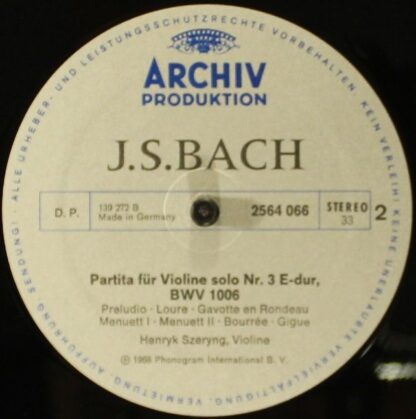 Archiv Produktion 2722 012 - Johann Sebastian Bach - Kammermusik - Image 10