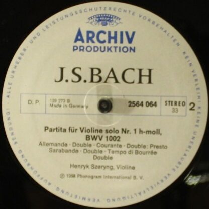 Archiv Produktion 2722 012 - Johann Sebastian Bach - Kammermusik - Image 13