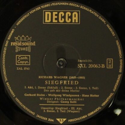 DECCA SXL 20061/65 - B - Richard Wagner, Wiener Philharmoniker, - Image 9