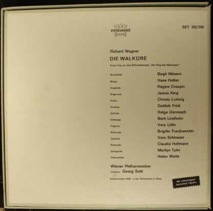 DECCA SET 312/316 - Richard Wagner, Birgit Nilsson, Hans Hotter, - Image 2