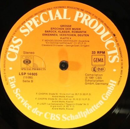 CBS Special Products LSP 14605 - Siegfried Borris - Große Epoche - Image 3