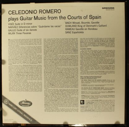 Mercury SR90296 - Celedonio Romero - Guitar Music From The Court - Image 2