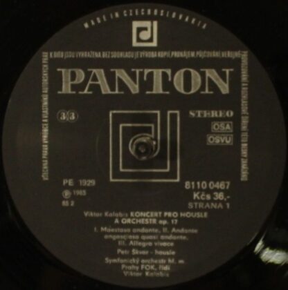 Panton 8110 0467 - Viktor Kalabis, Josef Bohuslav Foerster - Kon - Image 3