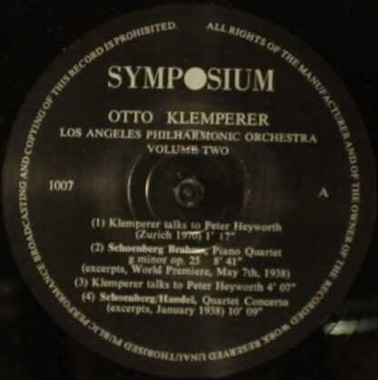 Symposium 1004 - Otto Klemperer, Los Angeles Philharmonic Orches - Image 3