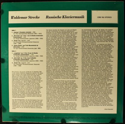 MPS CRB 782 - Waldemar Strecke - Russische Klaviermusik - Image 2