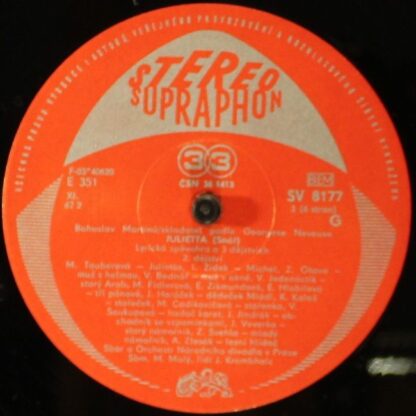 Supraphon SV 8176 - Bohuslav Martinů - Julietta - Lyrische Oper - Image 3