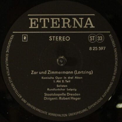 Eterna 8 25 597 - 599 - Albert Lortzing - Zar Und Zimmermann - Image 9
