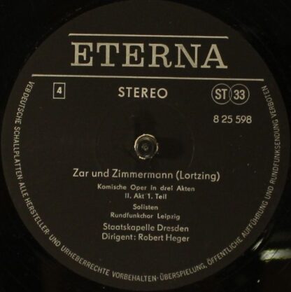 Eterna 8 25 597 - 599 - Albert Lortzing - Zar Und Zimmermann - Image 5