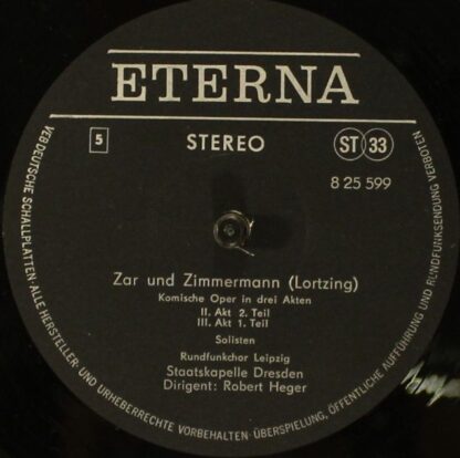 Eterna 8 25 597 - 599 - Albert Lortzing - Zar Und Zimmermann - Image 6