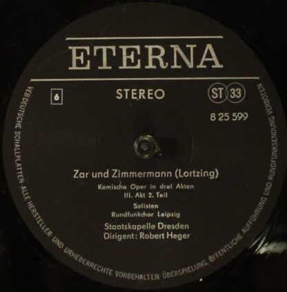 Eterna 8 25 597 - 599 - Albert Lortzing - Zar Und Zimmermann - Image 7