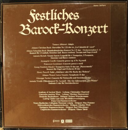 Capriccio 26 076-0 - Various - Festliches Barock-Konzert - Image 2