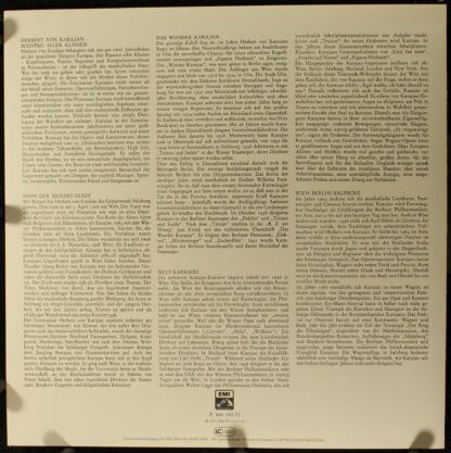 EMI F 666 150/52 - Herbert von Karajan, Berliner Philharmoniker, - Image 4