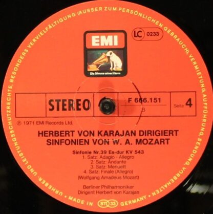 EMI F 666 150/52 - Herbert von Karajan, Berliner Philharmoniker, - Image 7