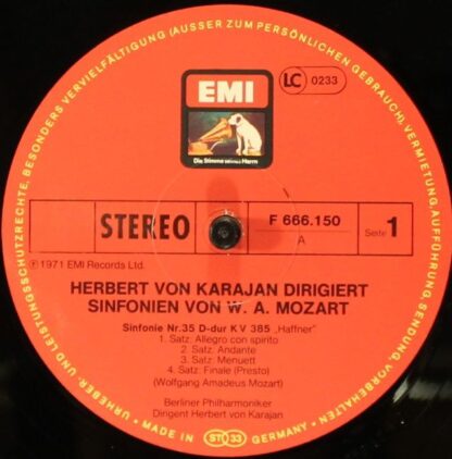 EMI F 666 150/52 - Herbert von Karajan, Berliner Philharmoniker, - Image 10