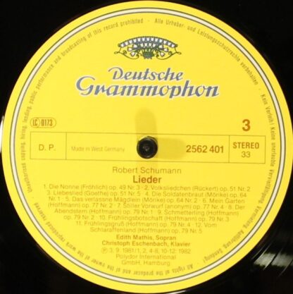 Deutsche Grammophon 2740 266 - Robert Schumann, Edith Mathis, Ch - Image 7