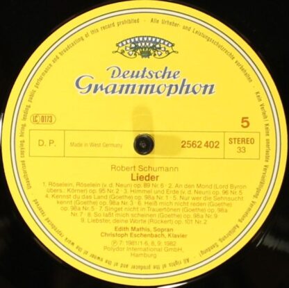 Deutsche Grammophon 2740 266 - Robert Schumann, Edith Mathis, Ch - Image 10