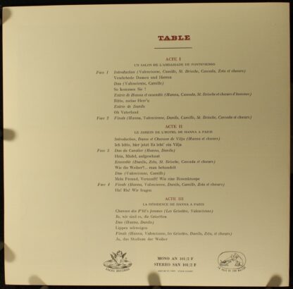 La Voix De Son Maître SAN 101 ET 102 F - Franz Lehár, Elisabeth - Image 4