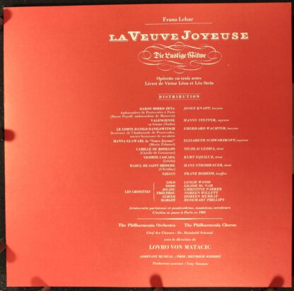 La Voix De Son Maître SAN 101 ET 102 F - Franz Lehár, Elisabeth - Image 3