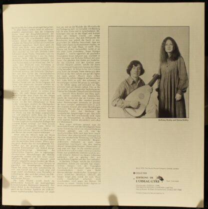 L'Oiseau-Lyre DSLO 559 - Emma Kirkby, Anthony Rooley - The Lady - Image 3