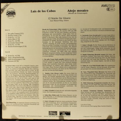 AMU-Records ETST 045 - Luis De Los Cobos, Juan Manuel Roig - Ane - Image 2