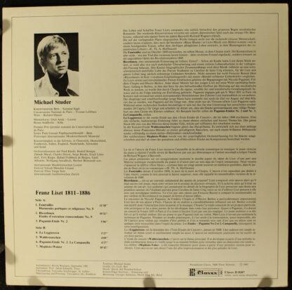 Claves D 8107 - Michael Studer, Franz Liszt - Liszt - Image 2
