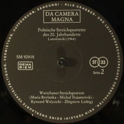 Da Camera Magna SM 92418 - Witold Lutoslawski, Krzysztof Pendere - Image 4