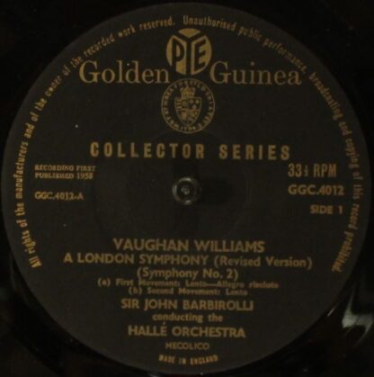 Pye Golden Guinea Records GSGC 14012 - Ralph Vaughan Williams, H - Image 3