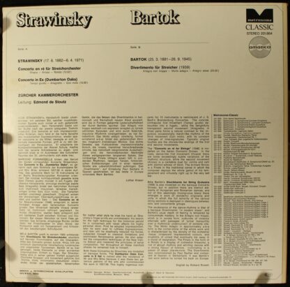 Metronome Classic 201.864 - Igor Stravinsky, Béla Bartók - Dumba - Image 2
