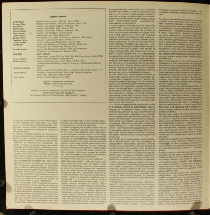 Hungaroton SLPD 12910-11 - Alessandro Scarlatti, Mária Zádori, C - Image 3